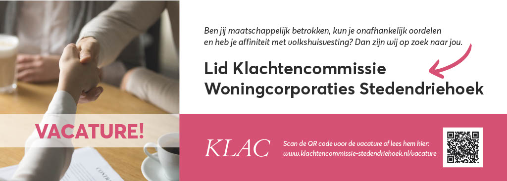 Lid Klachtencommissie Woningcorporaties Stedendriehoek